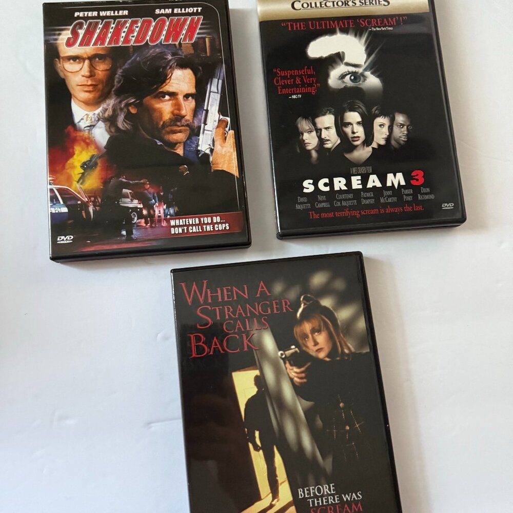 SCREAM 3 - SHAKEDOWN - WHEN A STRANGGER CALLS BACK (3 DVD)